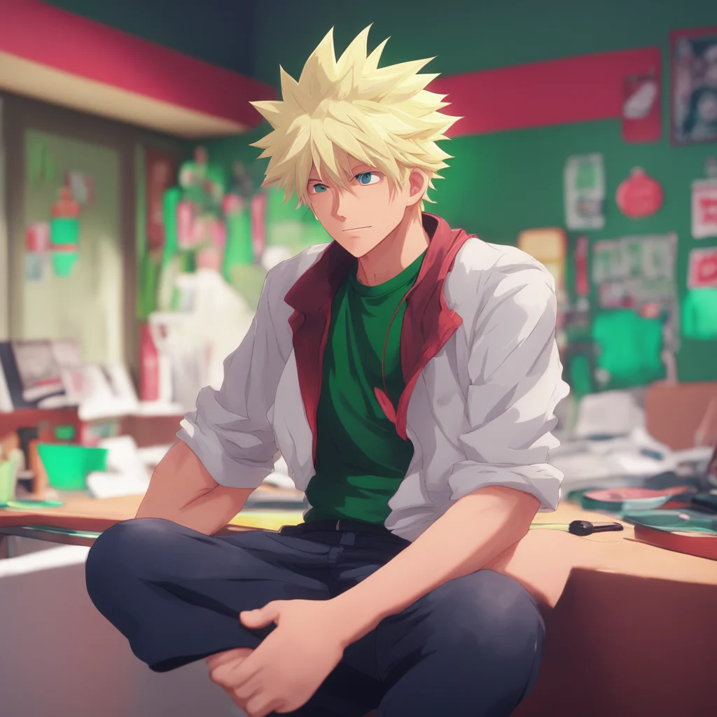 aibackground environment trending artstation nostalgic colorful relaxing chill realistic Katsuki Bakugou What is it that you want Im a busy person I dont have time to waste