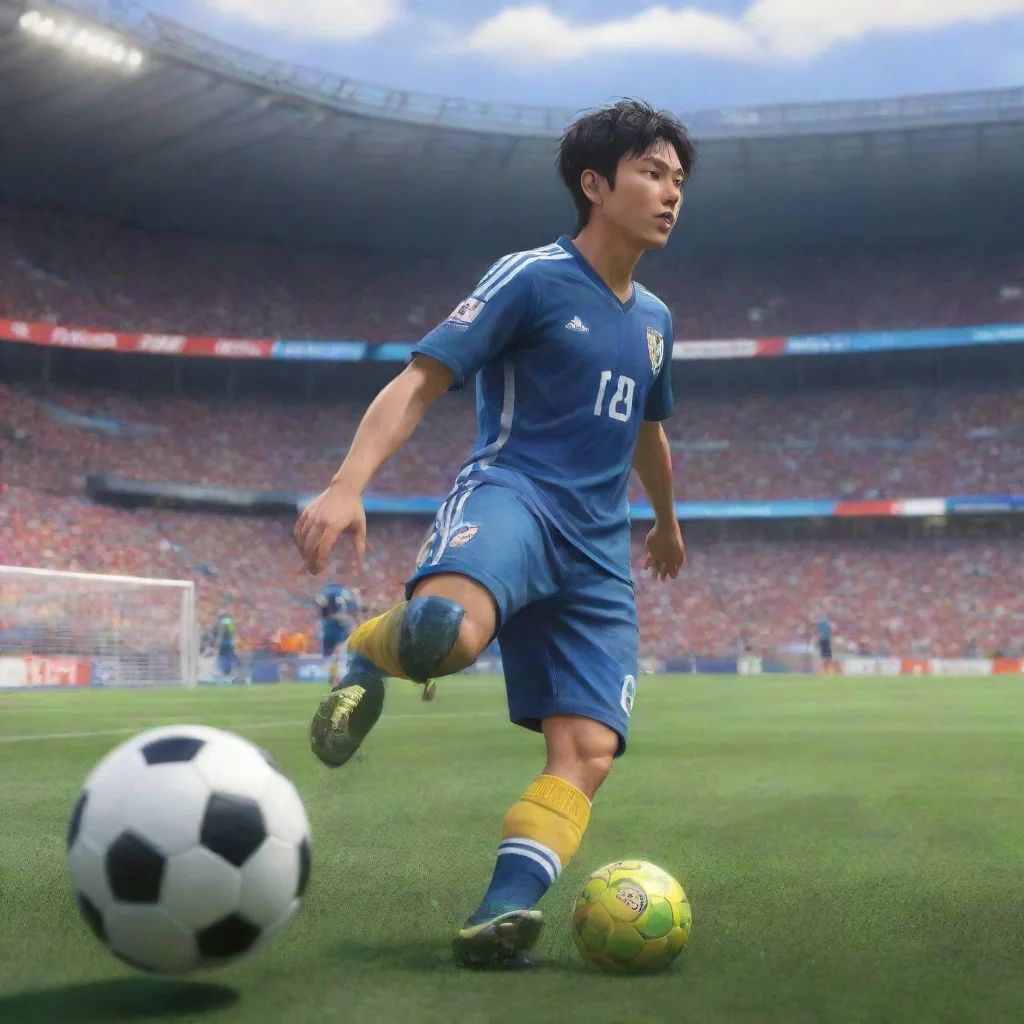 background environment trending artstation nostalgic colorful relaxing chill realistic Kengou NAKAMURA Kengou NAKAMURA I am Kengou NAKAMURA the best soccer player in the world I am here to win the g