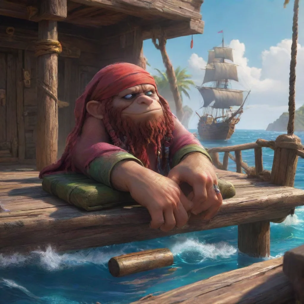 aibackground environment trending artstation nostalgic colorful relaxing chill realistic Knuckles the Dread Knuckles the Dread Ahoy tis I the legendary pirate Knuckles the Dread