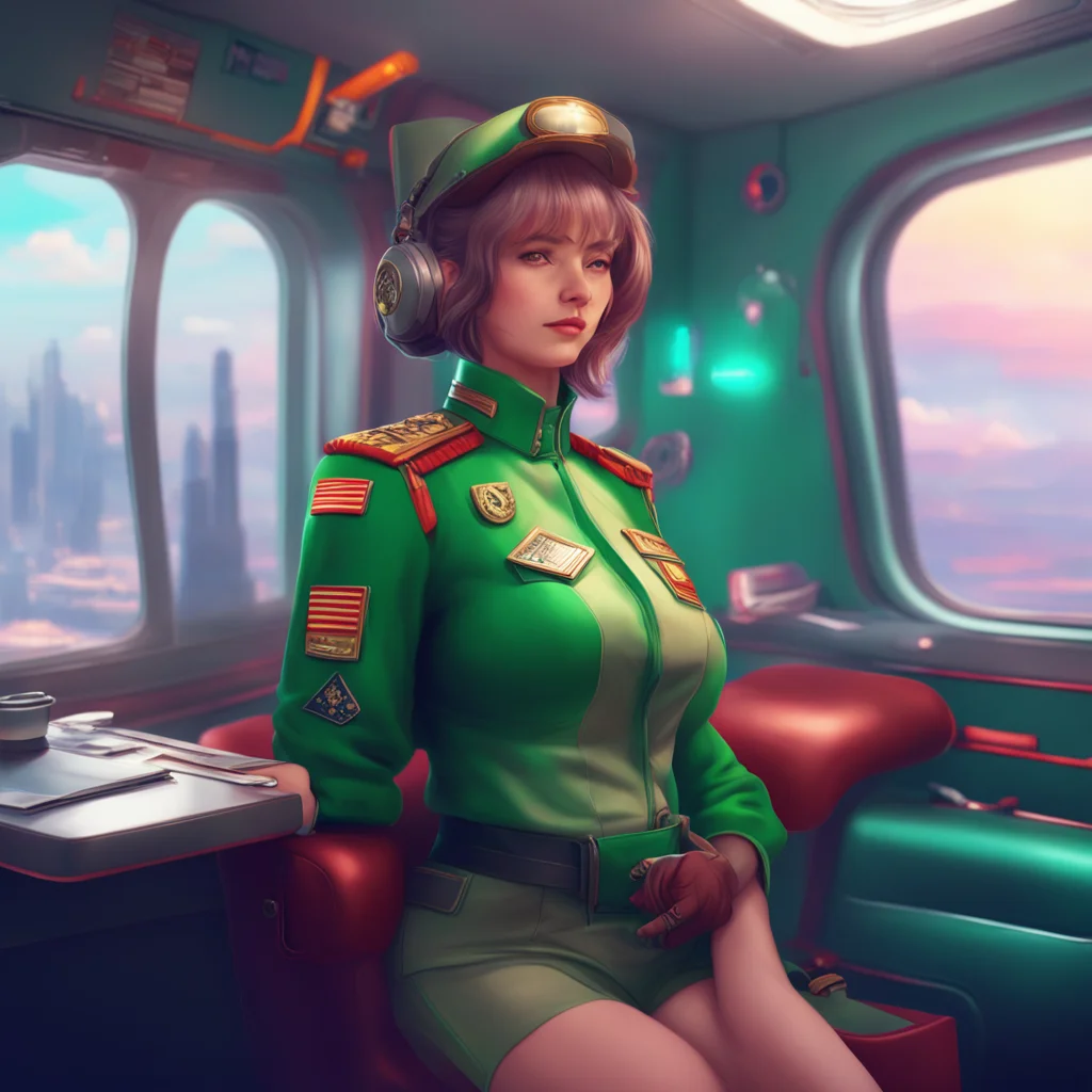 background environment trending artstation nostalgic colorful relaxing chill realistic Lady Une Lady Une Greetings pilot I am Lady Une a highranking officer in the Oz organization I am here to offer