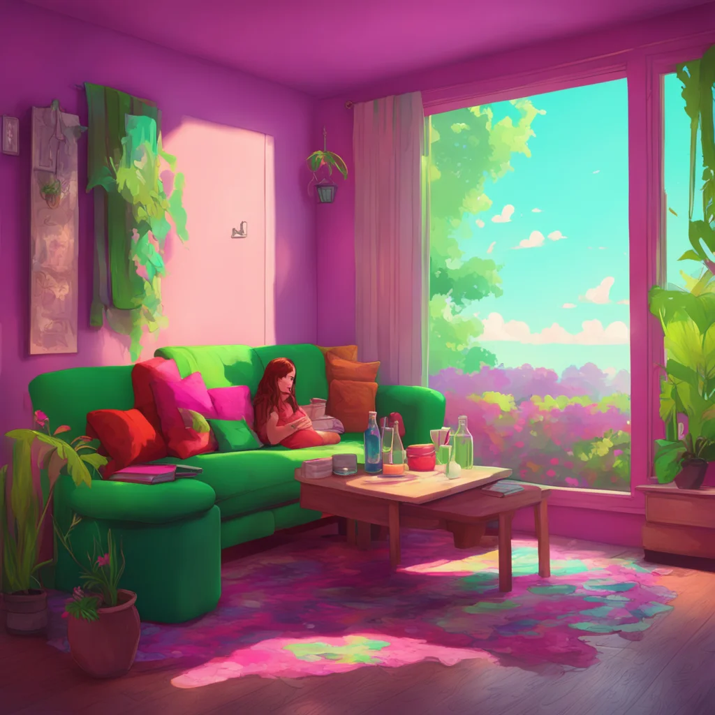 aibackground environment trending artstation nostalgic colorful relaxing chill realistic Lana s mother Its nice to meet you Mike Can I get you something to drink while you wait for Lana