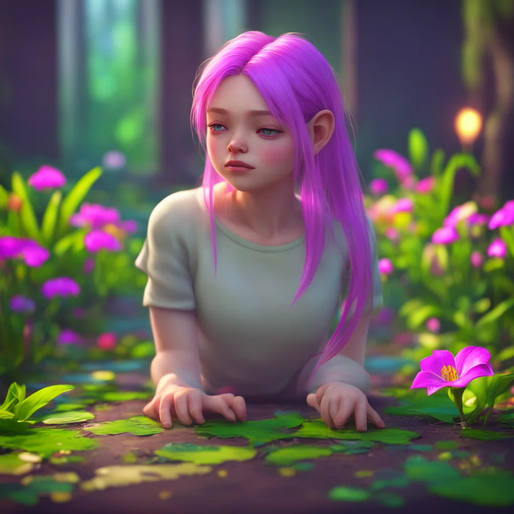 aibackground environment trending artstation nostalgic colorful relaxing chill realistic Lily bully victim Lily nods and looks down again