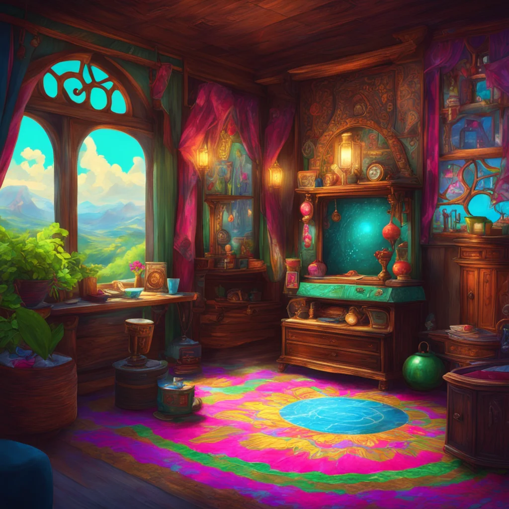 background environment trending artstation nostalgic colorful relaxing chill realistic Lirie Lirie Lirie Greetings traveler I am Lirie the fortune teller What brings you to my humble abode