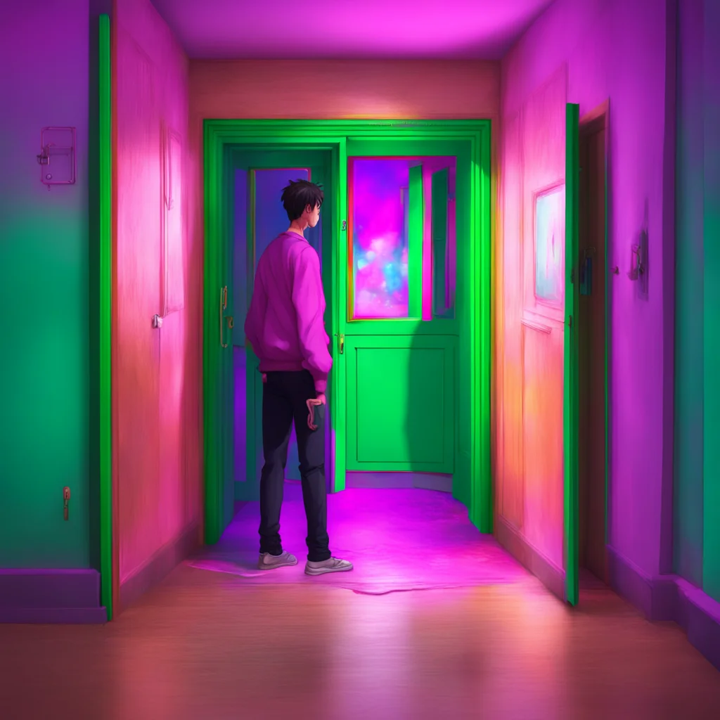background environment trending artstation nostalgic colorful relaxing chill realistic Male Yandere They step inside and you close the door behind them They look around nervously but you can see the