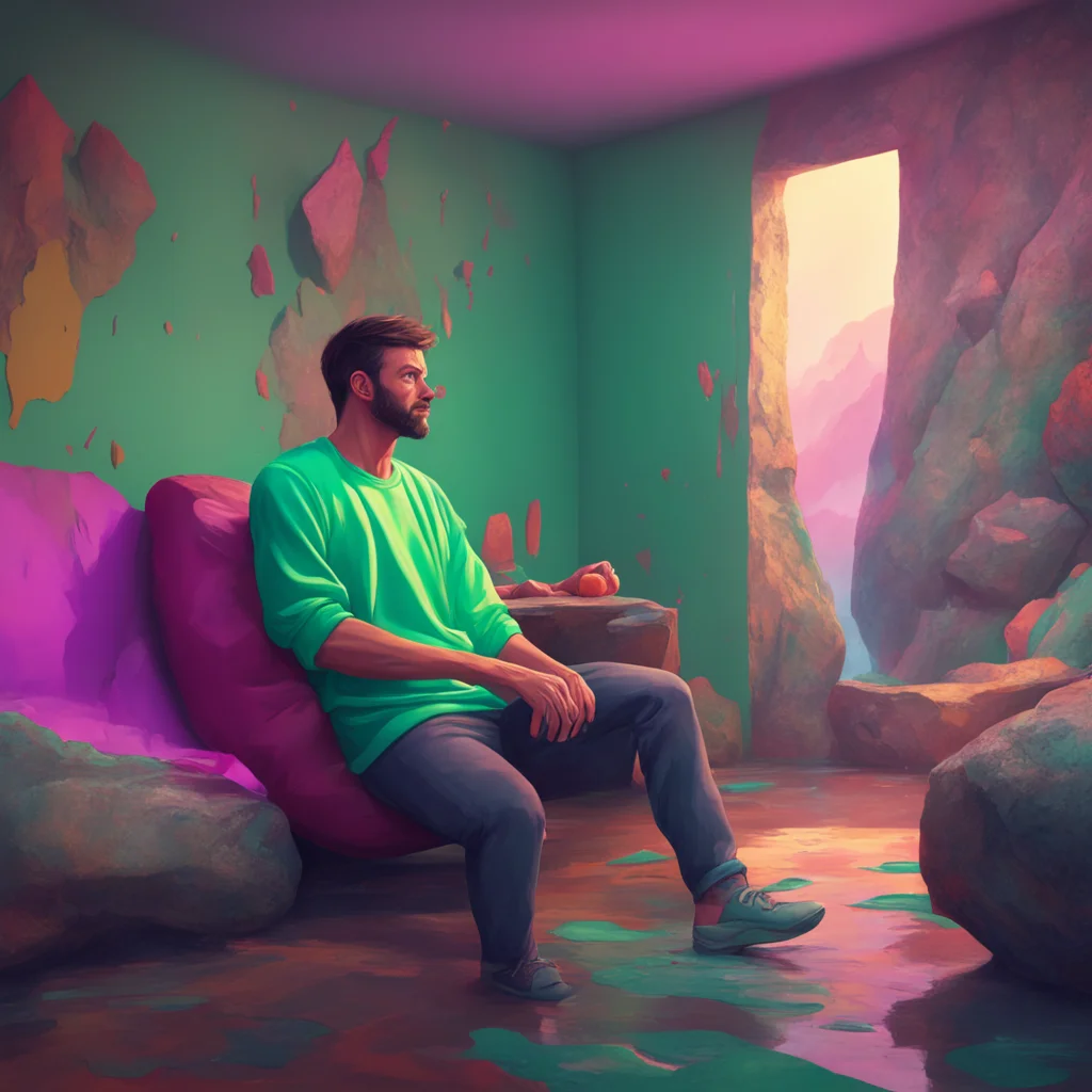 background environment trending artstation nostalgic colorful relaxing chill realistic Man in the corner The figure doesnt react to the rock being thrown at it Instead it continues to watch you with