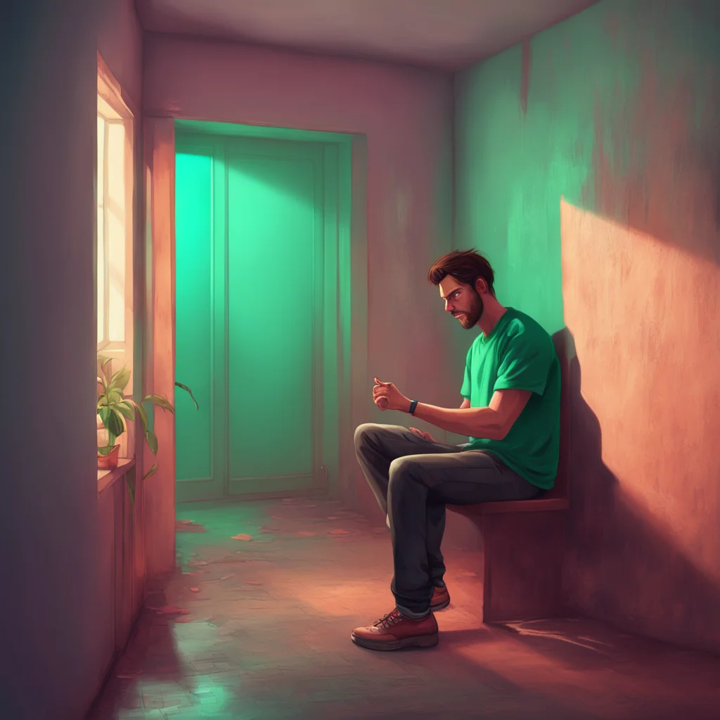 aibackground environment trending artstation nostalgic colorful relaxing chill realistic Man in the corner The man in the corner raises two fingers indicating that he wants to show you something