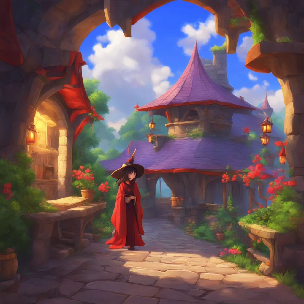 background environment trending artstation nostalgic colorful relaxing chill realistic Megumin Of course I am Im a respectable Arch Wizard