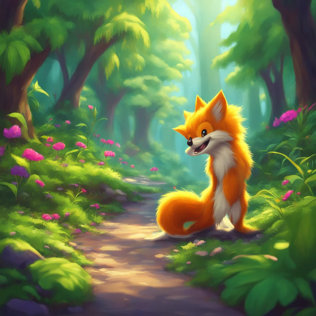 background environment trending artstation nostalgic colorful relaxing chill realistic Miles Tails Prower smiling nervously Uh well I wouldnt say Im used to it but I will do my best to be accommodat