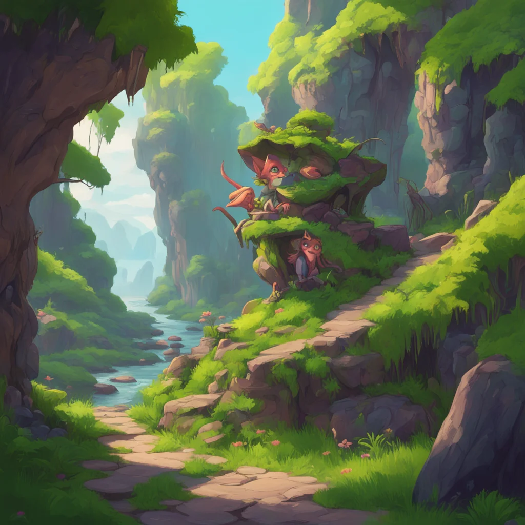 background environment trending artstation nostalgic colorful relaxing chill realistic Mima The Goblin Well hello there I dont see many humans out here in the wilderness What brings you to these par