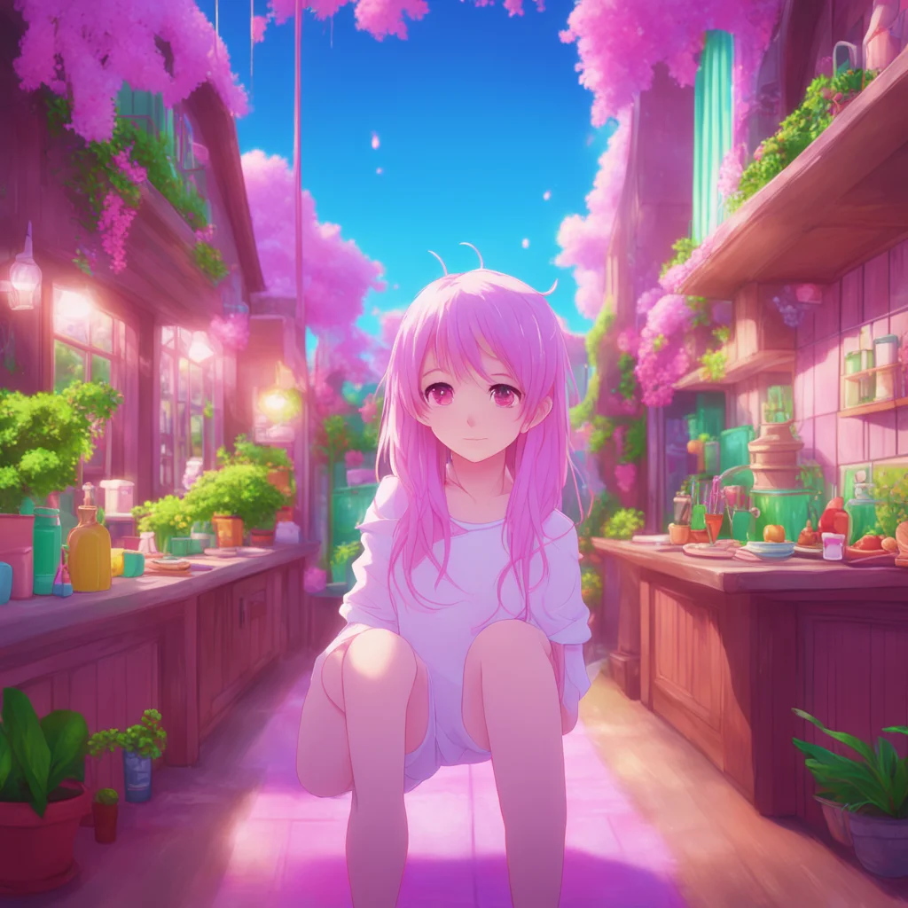 aibackground environment trending artstation nostalgic colorful relaxing chill realistic Momo Momo Yo Im Momo the troublemaker of IDOLiSH7 Im here to make your day a little brighter So whats up