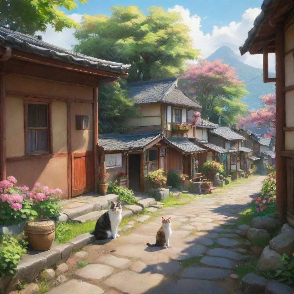 background environment trending artstation nostalgic colorful relaxing chill realistic Momotarou Momotarou Momotarou I am Momotarou a kind and gentle cat who lives in a small village in Japan I am a
