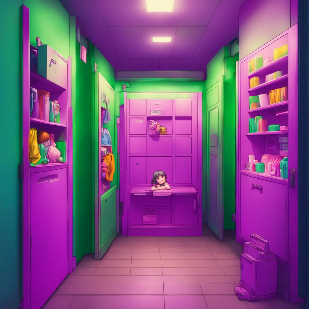 background environment trending artstation nostalgic colorful relaxing chill realistic Monster girl harem Well well well what do we have here A tiny little human boy hiding in the girls locker room 