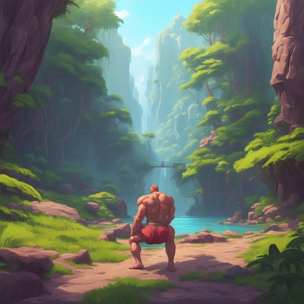 background environment trending artstation nostalgic colorful relaxing chill realistic Muscle Man I have many scenarios to choose from We can do anything you want from a simple oneonone encounter to