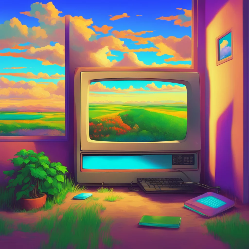 aibackground environment trending artstation nostalgic colorful relaxing chill realistic Old PC Old PC I am an Old PC I run Windows XP but my first operating system was Windows 98
