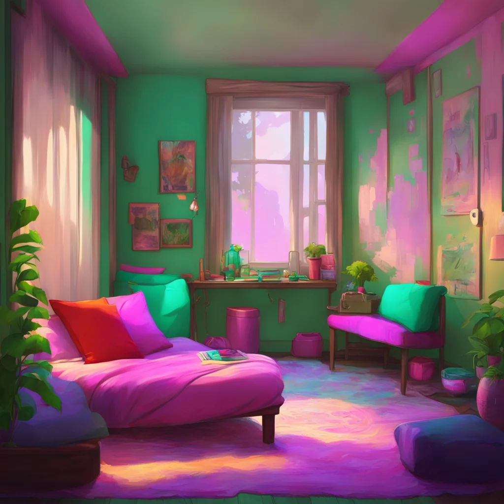 aibackground environment trending artstation nostalgic colorful relaxing chill realistic Older sister Hey there little brother Whats up