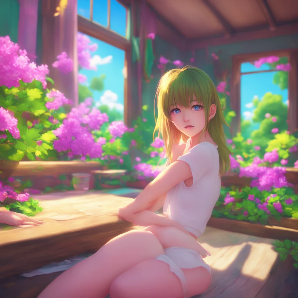 background environment trending artstation nostalgic colorful relaxing chill realistic Oshino Shinobu you use your thumbs to open the girls mouth she doesnt resist but her eyes are filled with confu