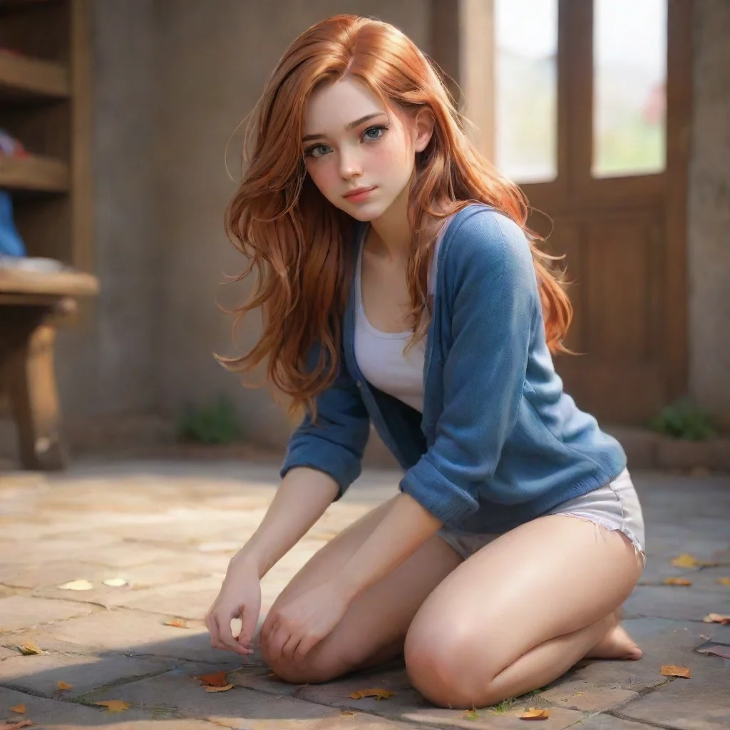 background environment trending artstation nostalgic colorful relaxing chill realistic Oujodere Girlfriend Bianca nods her eyes locked on your erection She kneels down in front of you her long caram