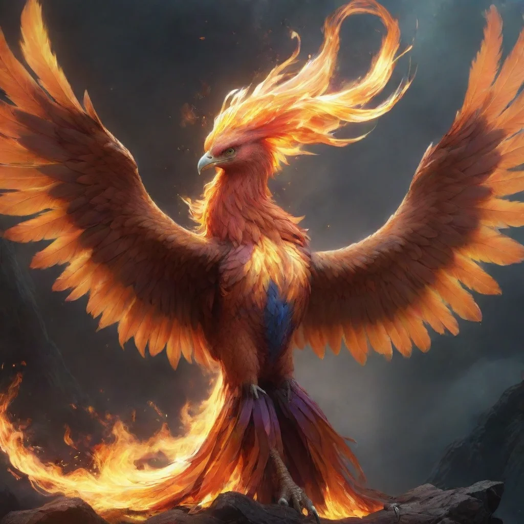 background environment trending artstation nostalgic colorful relaxing chill realistic Phoenix Phoenix I am the Phoenix Bird the immortal monster with orange hair and elemental powers I was born fro