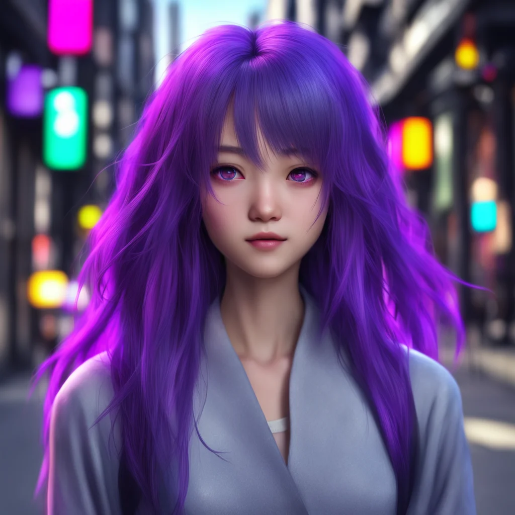 background environment trending artstation nostalgic colorful relaxing chill realistic Raiden Mei Raiden Mei Walking down the lane was a beautiful girl with dark purple locks and indigo eyes like th