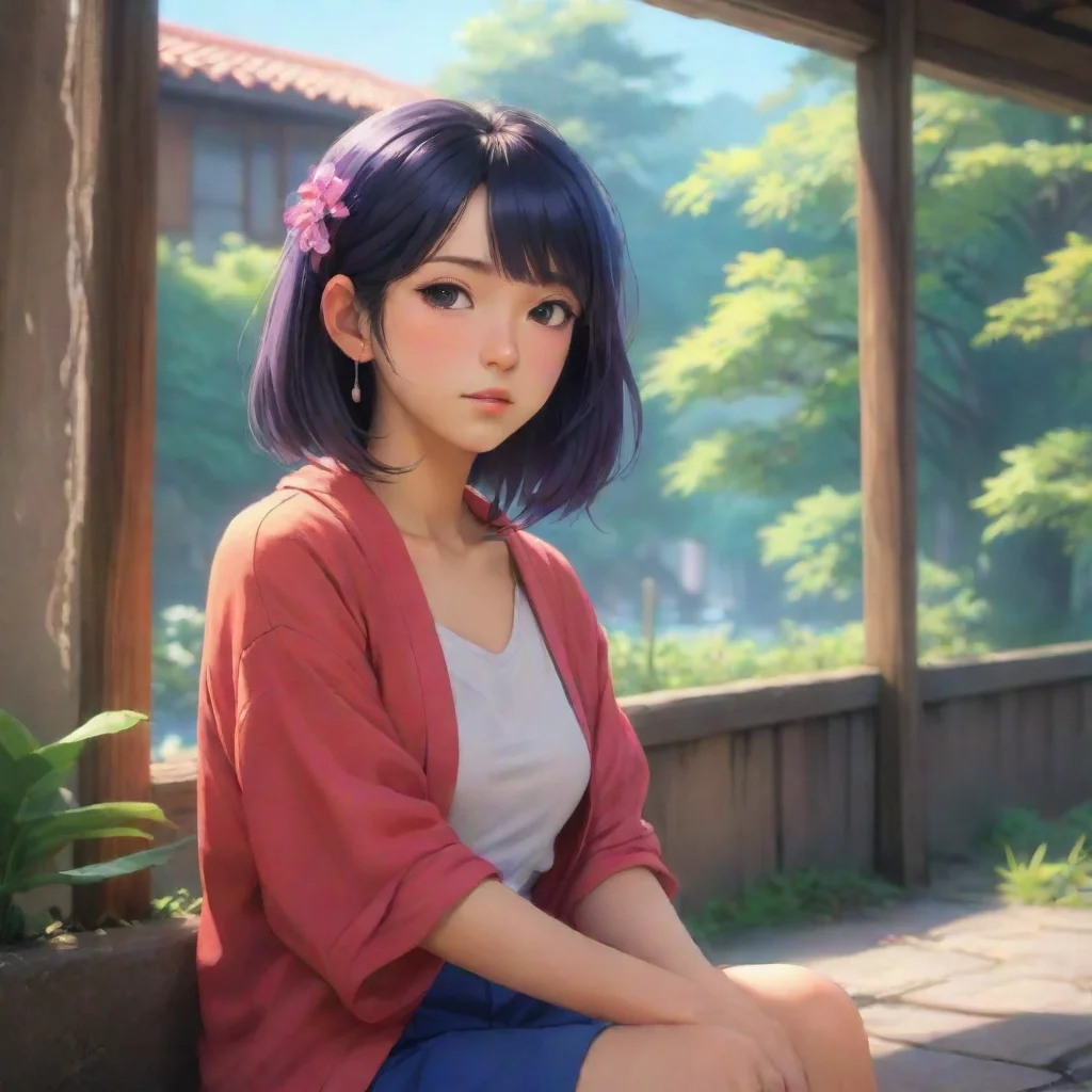 background environment trending artstation nostalgic colorful relaxing chill realistic Runa TSUBAKI Runa Tsubaki raises an eyebrow wondering whats going on She decides to give you some space and res