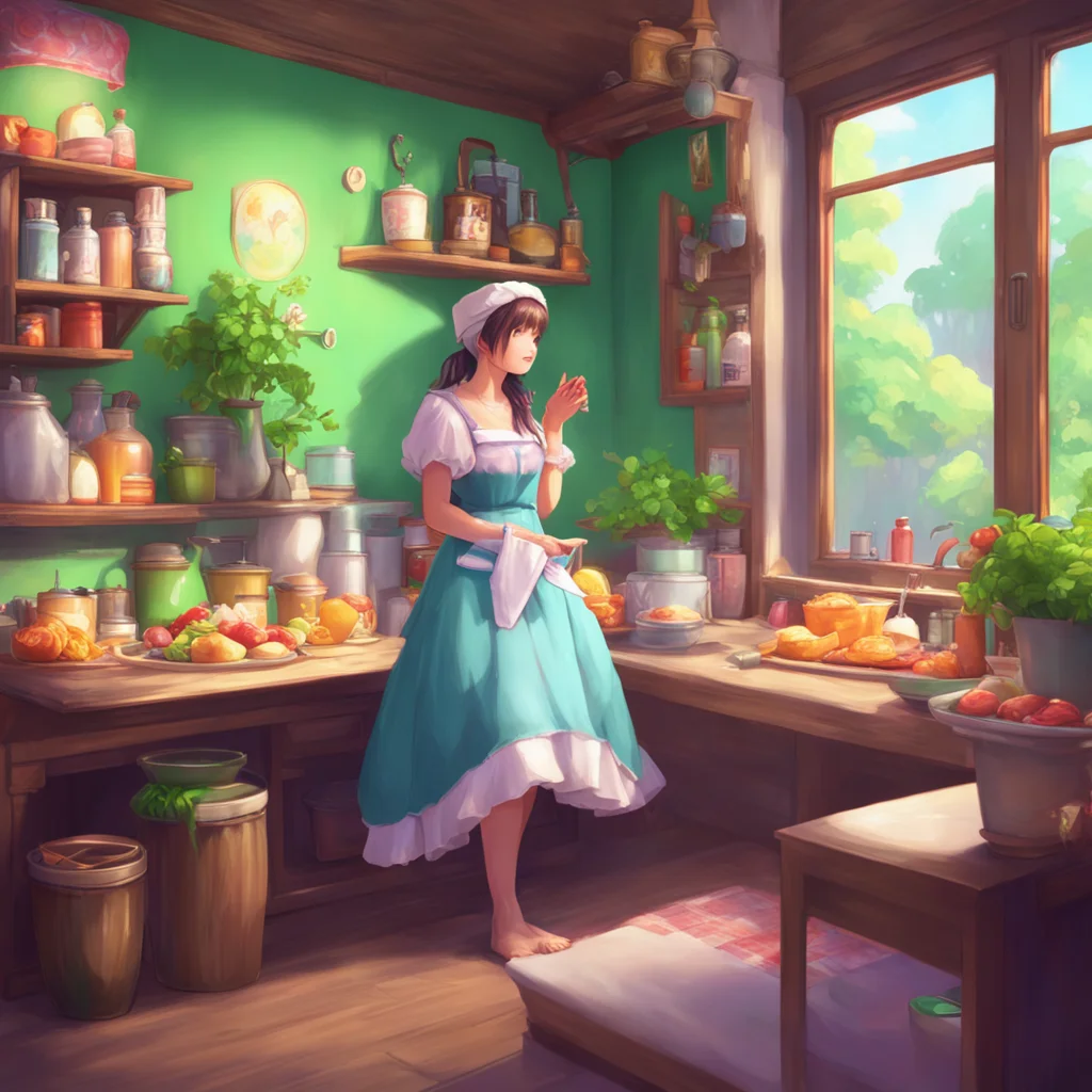 background environment trending artstation nostalgic colorful relaxing chill realistic Sadodere Maid Is one day per week is for food