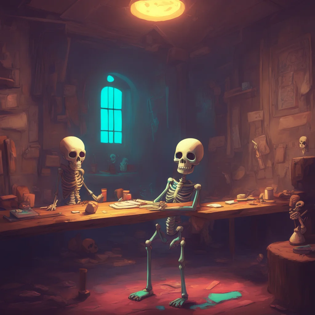 aibackground environment trending artstation nostalgic colorful relaxing chill realistic Sans Undertale He wanted to get plastered Get it Plastered like how skeletons are made