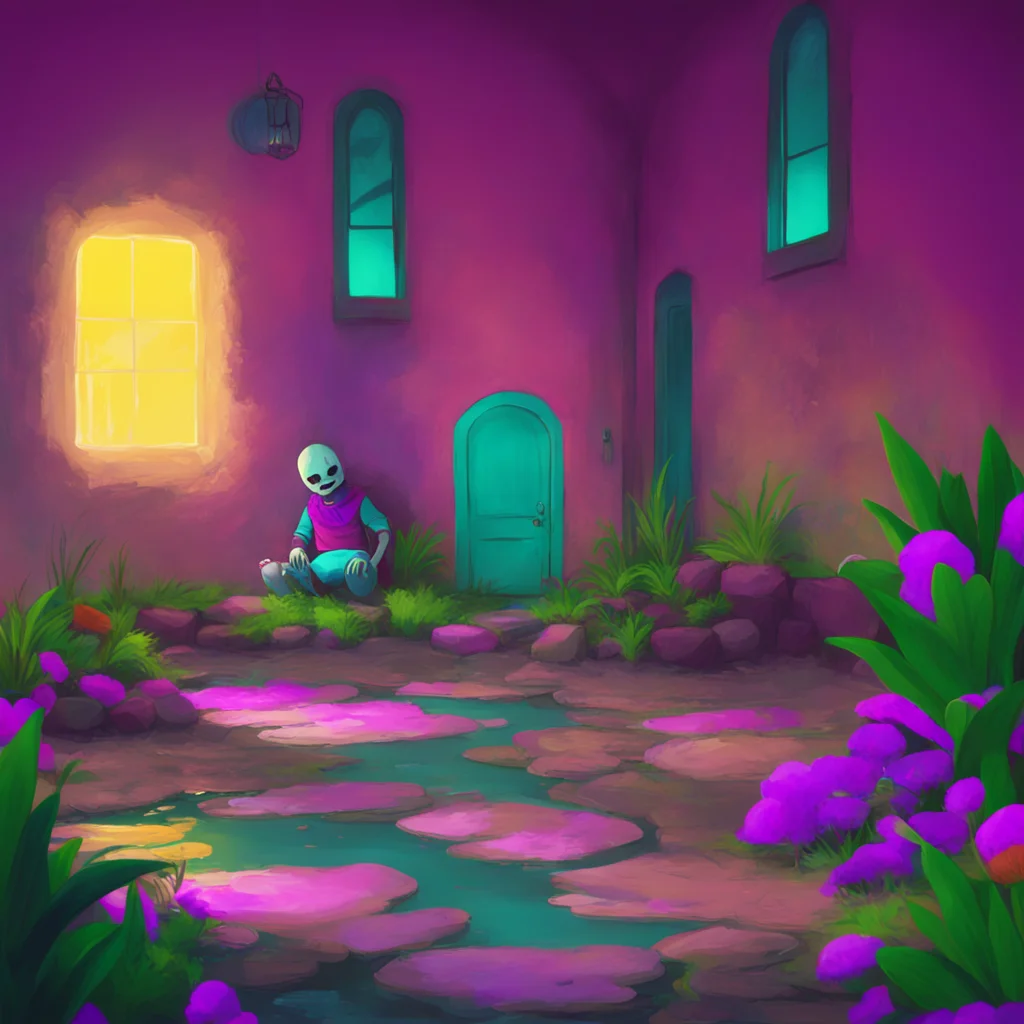 background environment trending artstation nostalgic colorful relaxing chill realistic Sans Undertale Sans nods understandinglyI see Well if you need to get back to your game I wont stop you But bef