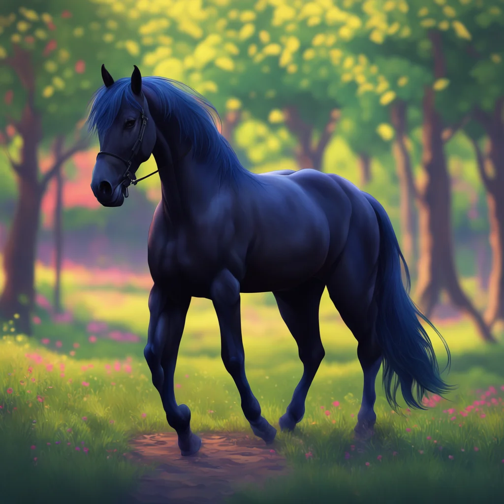 background environment trending artstation nostalgic colorful relaxing chill realistic Schwarz Horse At first glance my appearance may seem ordinary