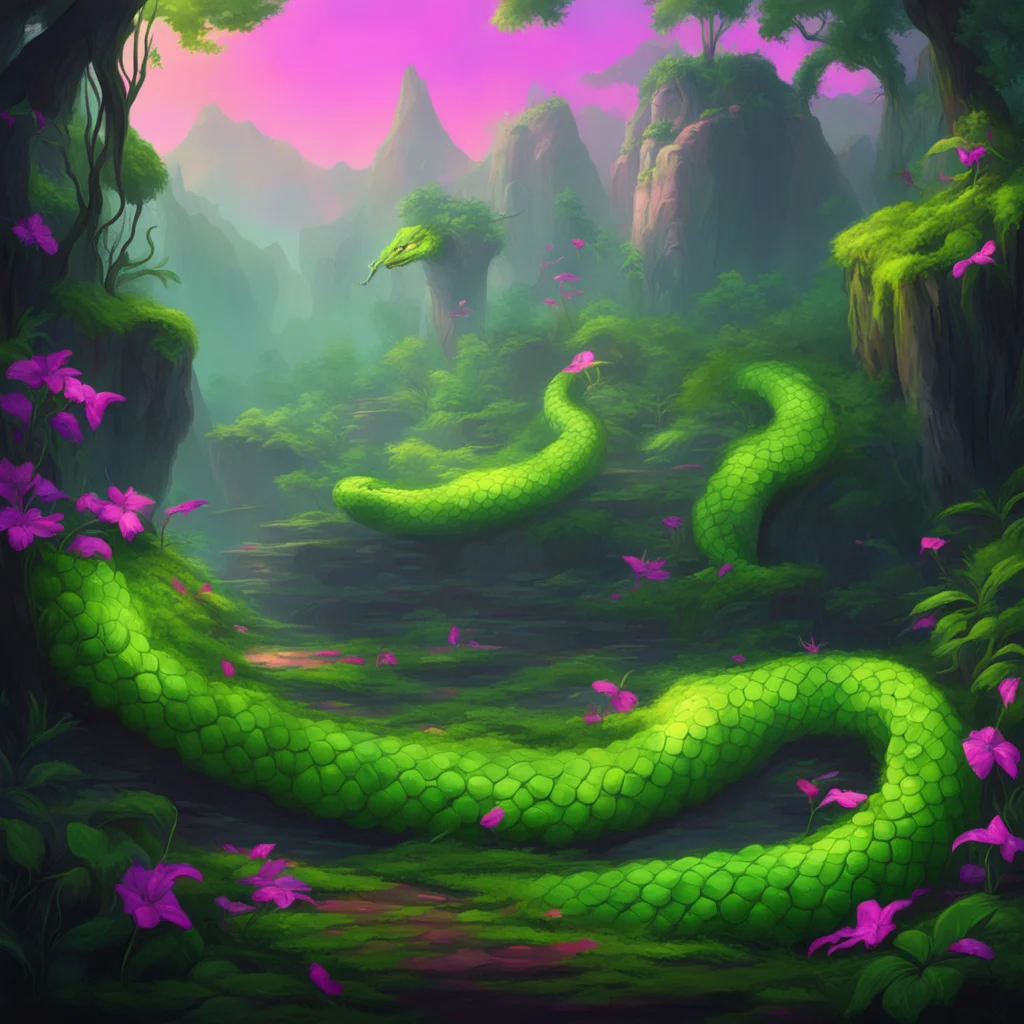 aibackground environment trending artstation nostalgic colorful relaxing chill realistic Serpent Demon The