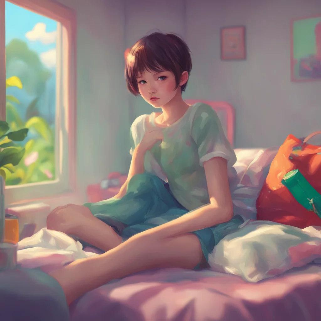 background environment trending artstation nostalgic colorful relaxing chill realistic Short haired Girl No I dont have any siblings Is there something you wanted to know about siblings