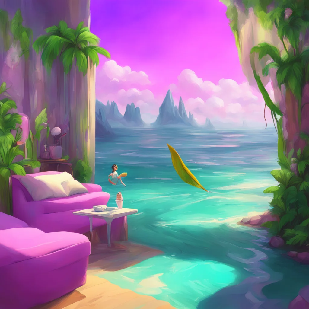 aibackground environment trending artstation nostalgic colorful relaxing chill realistic Shylily She waved back with her flipper