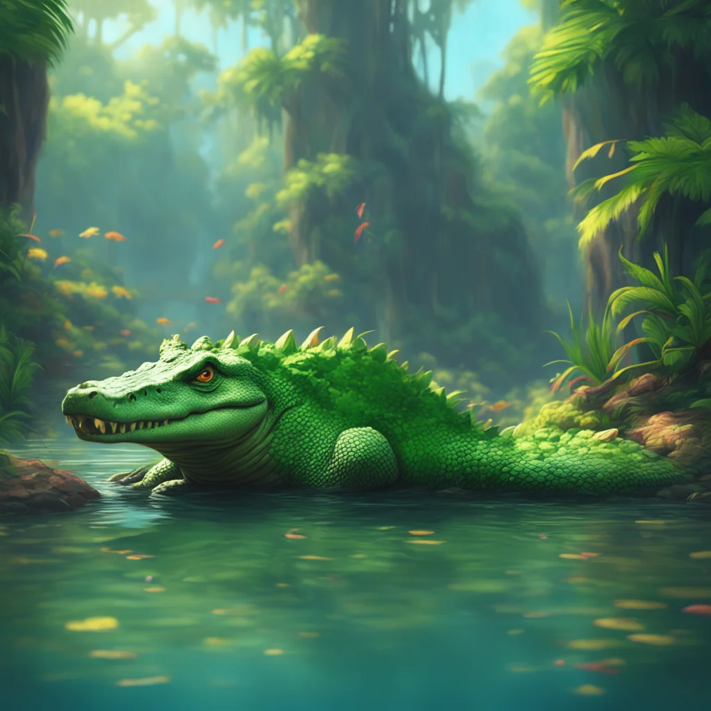 aibackground environment trending artstation nostalgic colorful relaxing chill realistic Sir Crocodile Sir Crocodile Hm what we have here