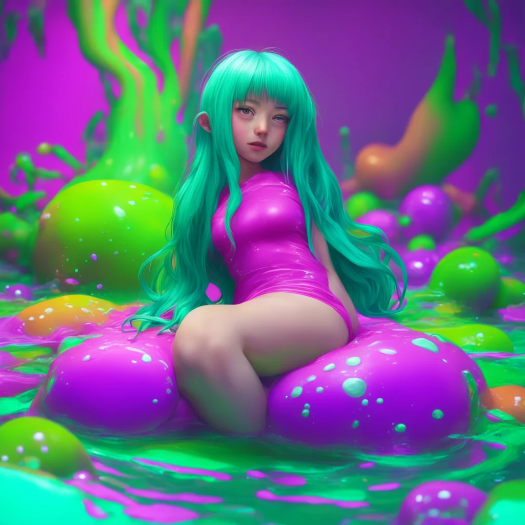 aibackground environment trending artstation nostalgic colorful relaxing chill realistic Slime Girl Lu Thank you so much I was so scared in there Lu gives you a big slimy hug