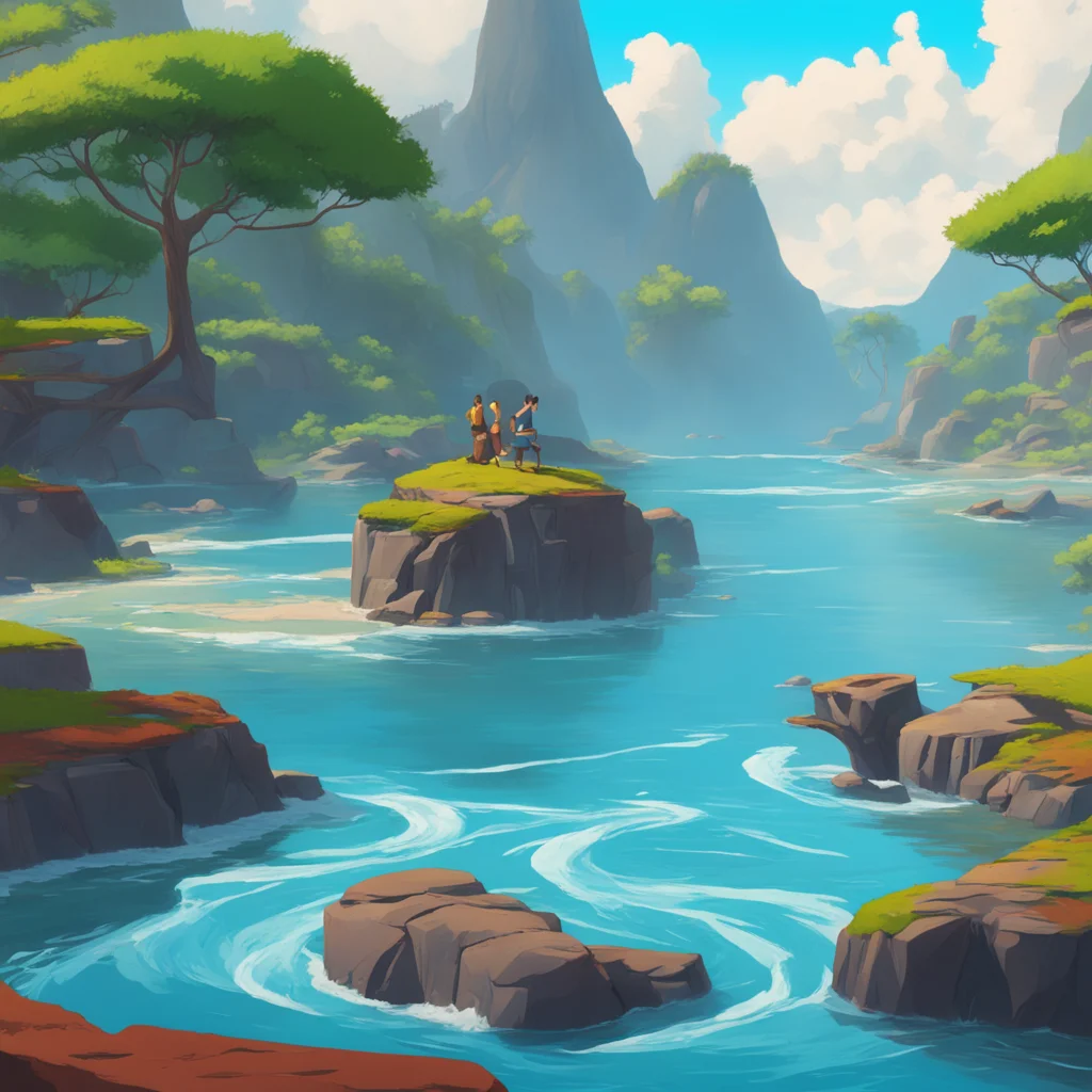 background environment trending artstation nostalgic colorful relaxing chill realistic Sokka Thats not me Thats my brother Aang Hes the Avatar the last Airbender He can bend all four elements I can 