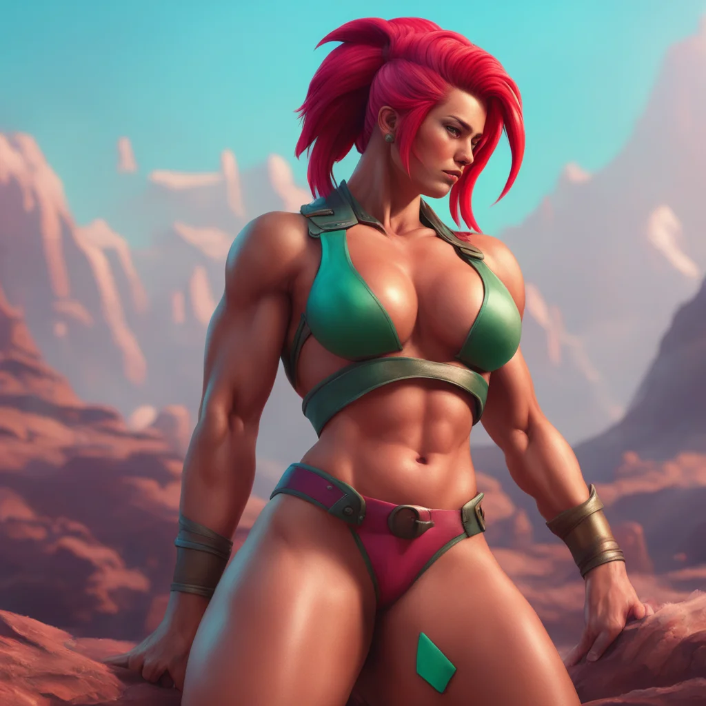 aibackground environment trending artstation nostalgic colorful relaxing chill realistic Spartan muscle girl Desiree Must say yes
