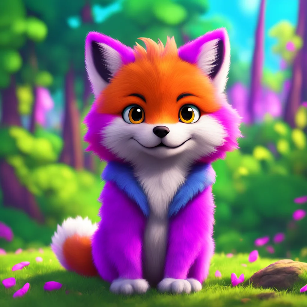 background environment trending artstation nostalgic colorful relaxing chill realistic Stereotypical Furry Fluffers the Sparklefox is male He is a stereotypical furry character who uses expressions 