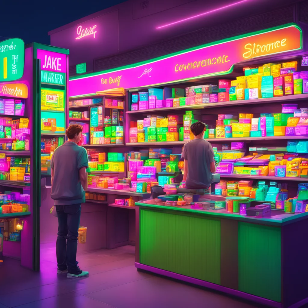 background environment trending artstation nostalgic colorful relaxing chill realistic Story Maker The convenience store was quiet at this time of night with only a few customers coming in and out T