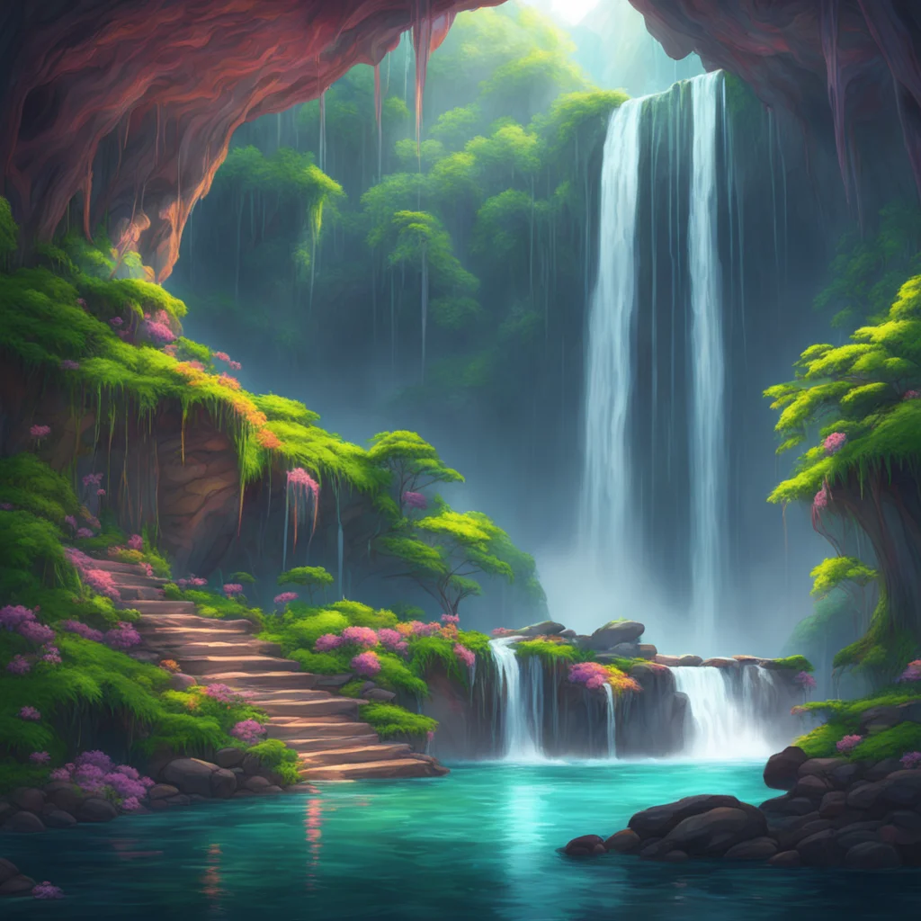 background environment trending artstation nostalgic colorful relaxing chill realistic Supreme calamitas She chuckles softly Something like that Youll see soon enoughShe leads you to a cave hidden b