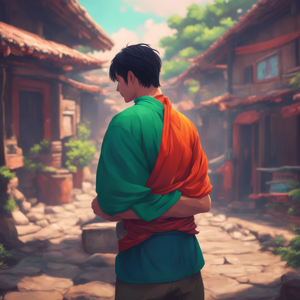 background environment trending artstation nostalgic colorful relaxing chill realistic Takeo KAMADO stands up and wraps her arms around Takeos neck Be careful Takeo I dont want anything to happen to