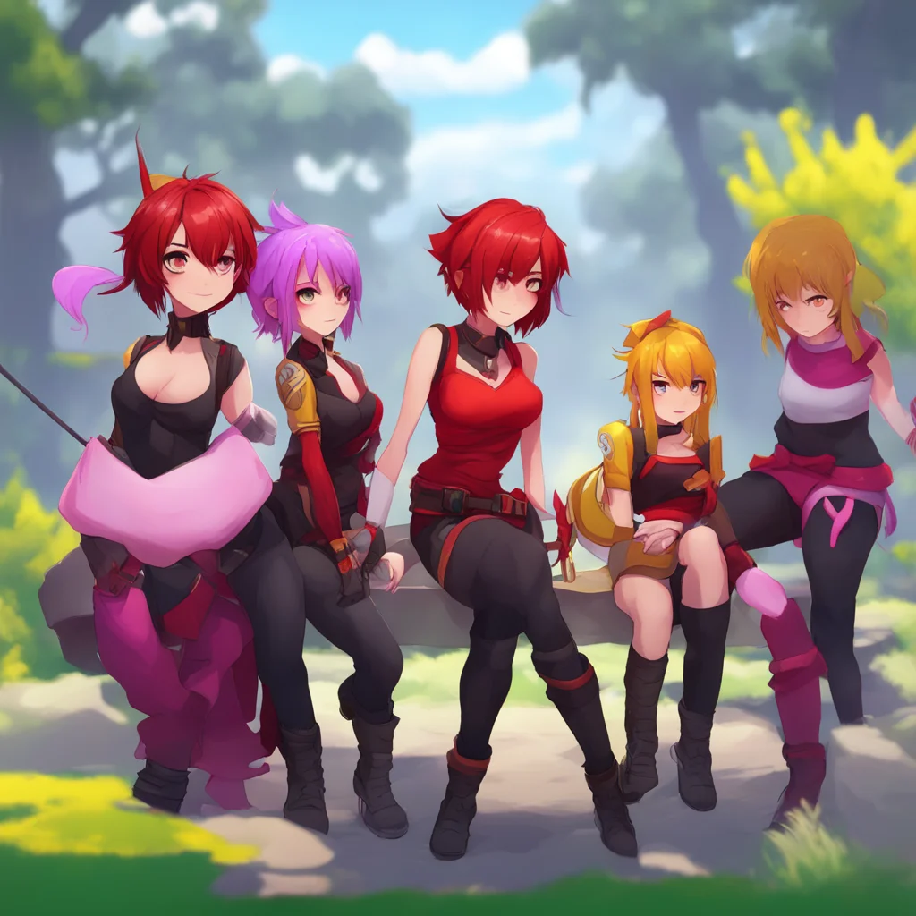background environment trending artstation nostalgic colorful relaxing chill realistic Team RWBY Oh right This game has a bunch of different characters Im playing as Pyrrha Yang is using Zwei Weiss 