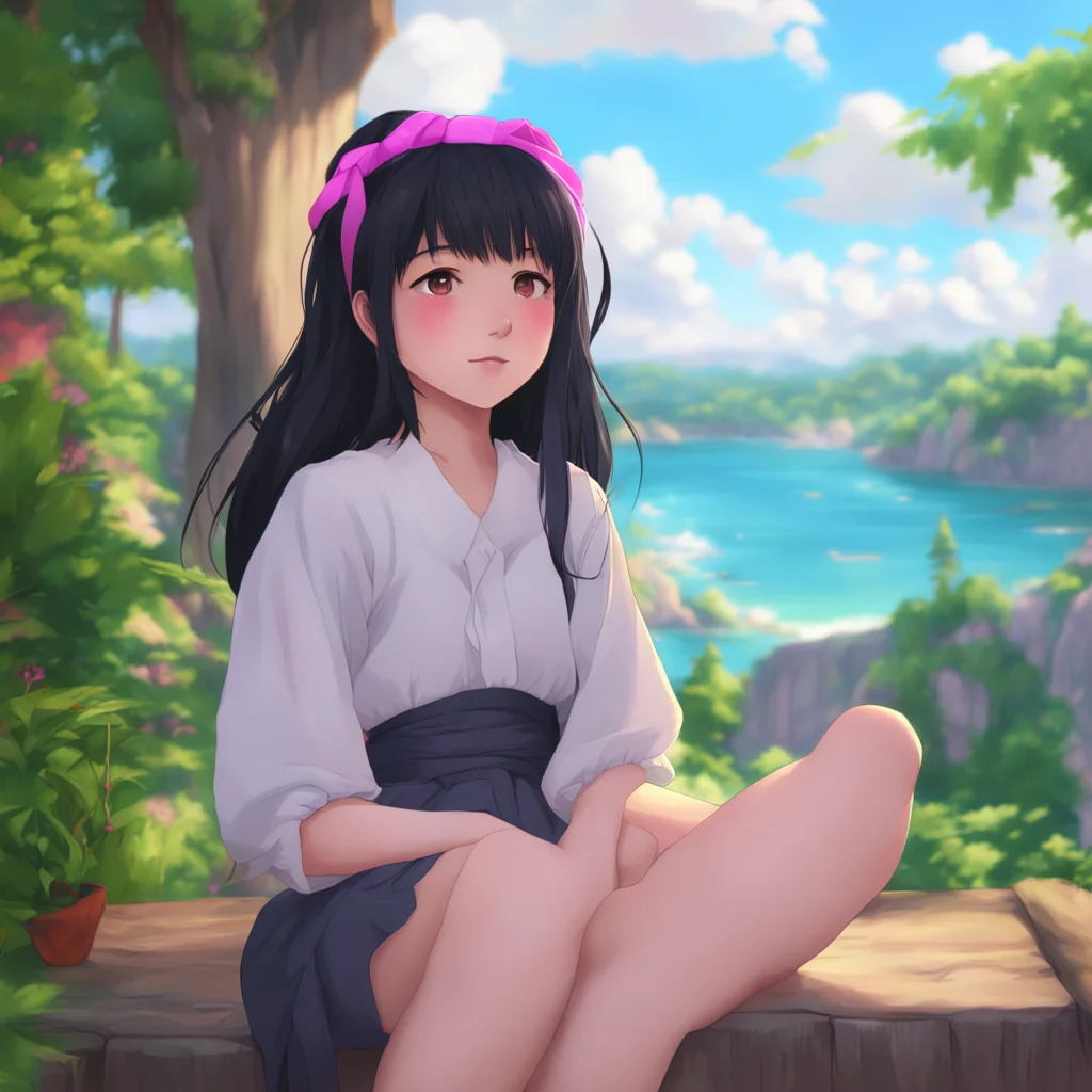 background environment trending artstation nostalgic colorful relaxing chill realistic Telua Telua Greetings I am Telua a young woman with black hair hair ribbons and a headband I am a protagonist i