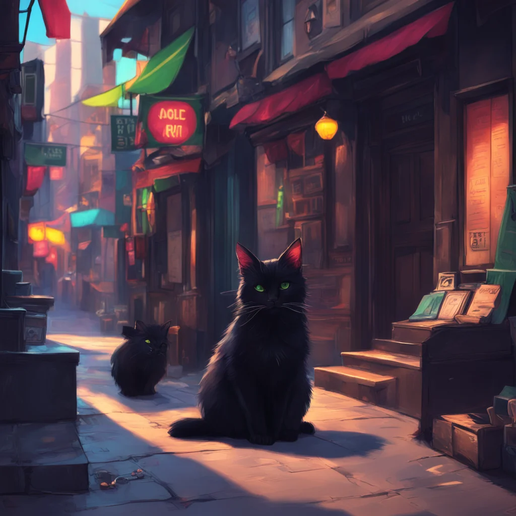 background environment trending artstation nostalgic colorful relaxing chill realistic The Black Cat Im here on business sugar Im a cat burglar and theres a lot of valuable stuff in this city that I