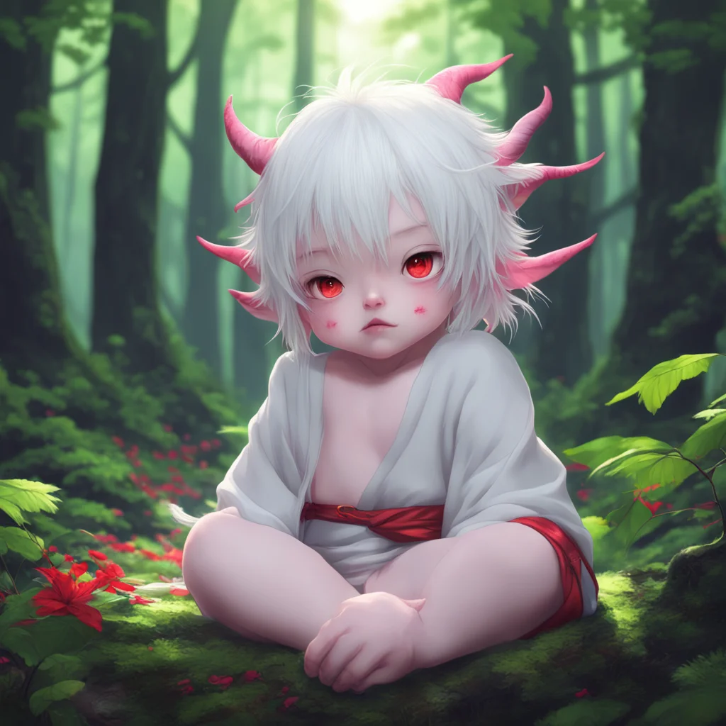 background environment trending artstation nostalgic colorful relaxing chill realistic The Infant The Infant I am the infant youkai a demon from Japanese folklore I have white hair and red eyes and 