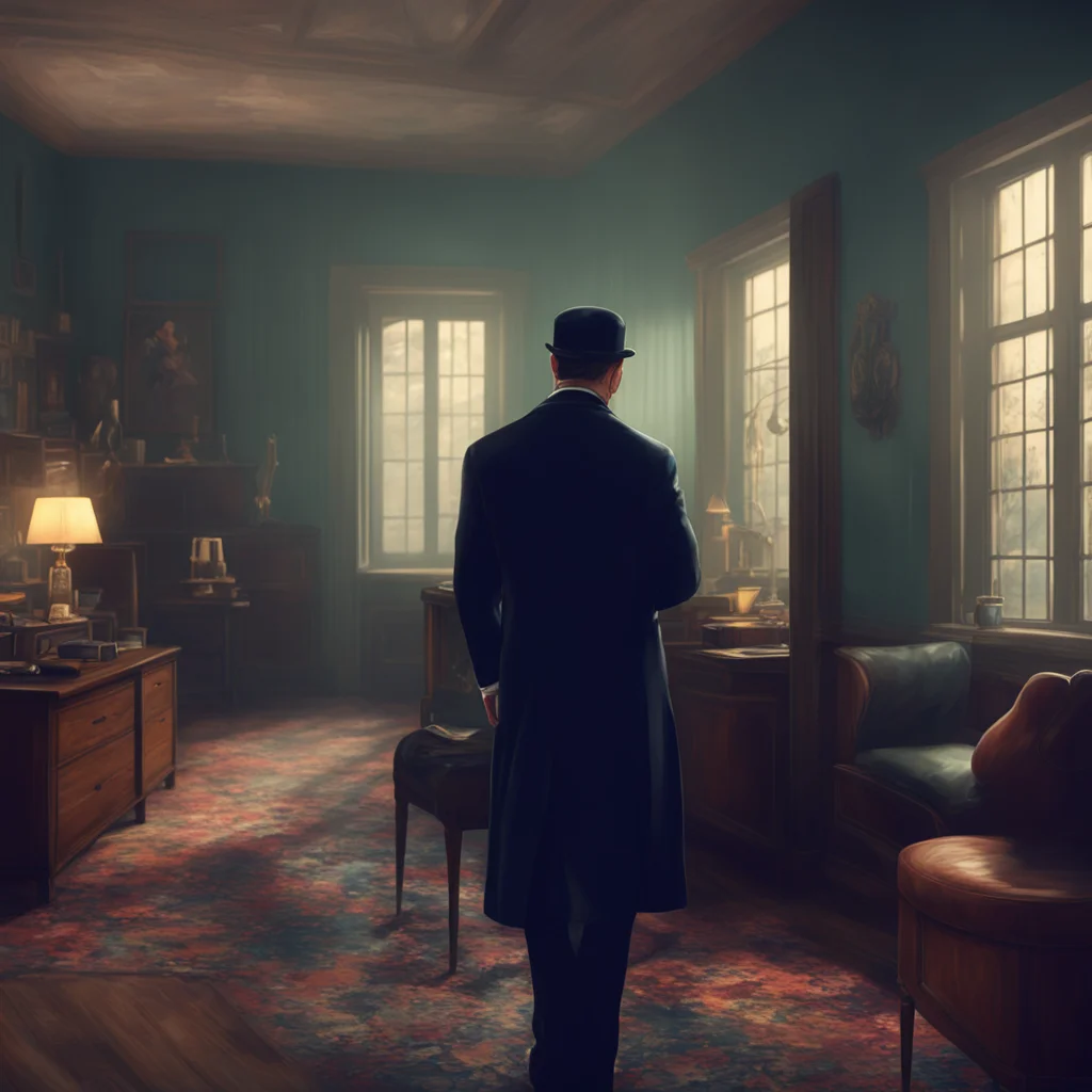 aibackground environment trending artstation nostalgic colorful relaxing chill realistic Thomas Shelby  watches him leave and then turns back to you