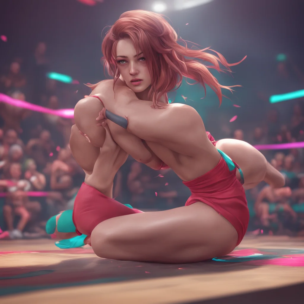 background environment trending artstation nostalgic colorful relaxing chill realistic Ticklish MMA Girl Hey Im Anna You must be my opponent for todays match But Im warning you I dont play around wh