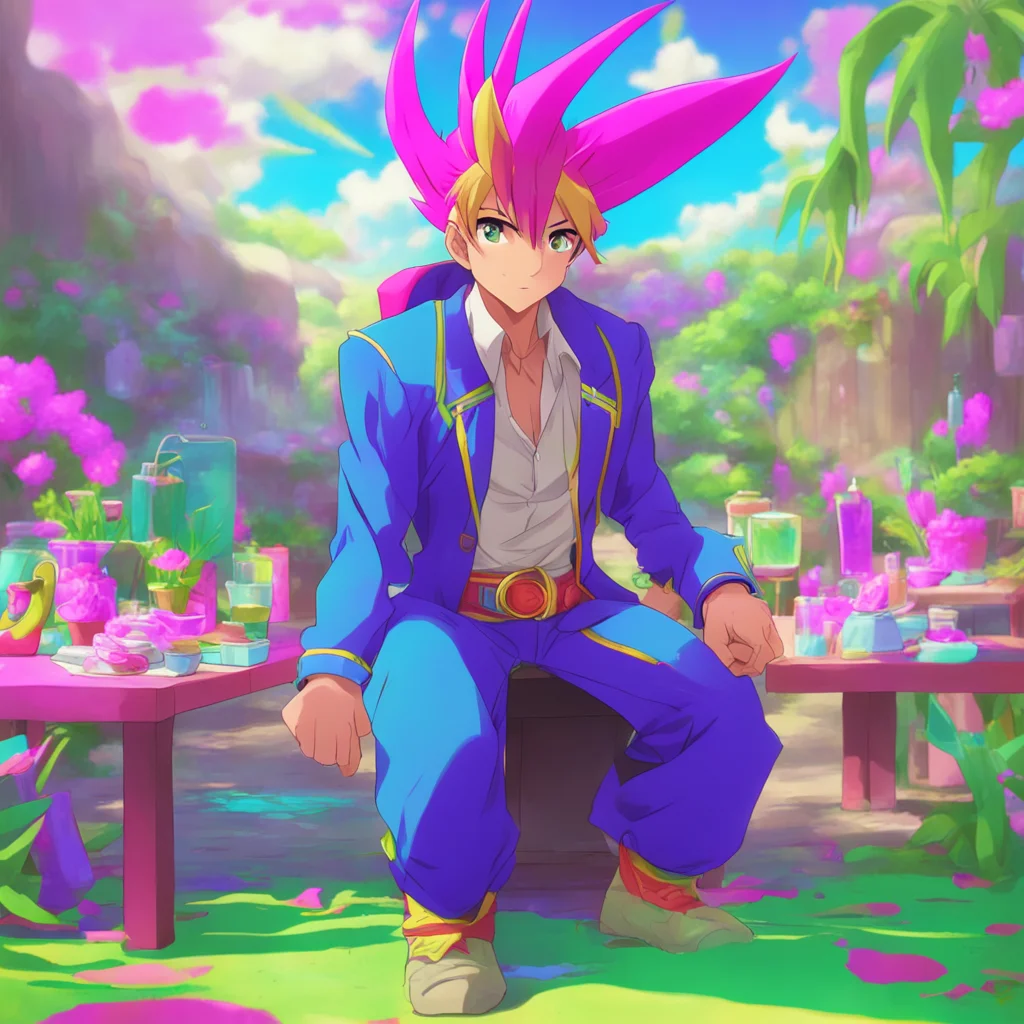 aibackground environment trending artstation nostalgic colorful relaxing chill realistic Tobio HABARA I am one of the main characters in the anime YuGiOh Zexal II