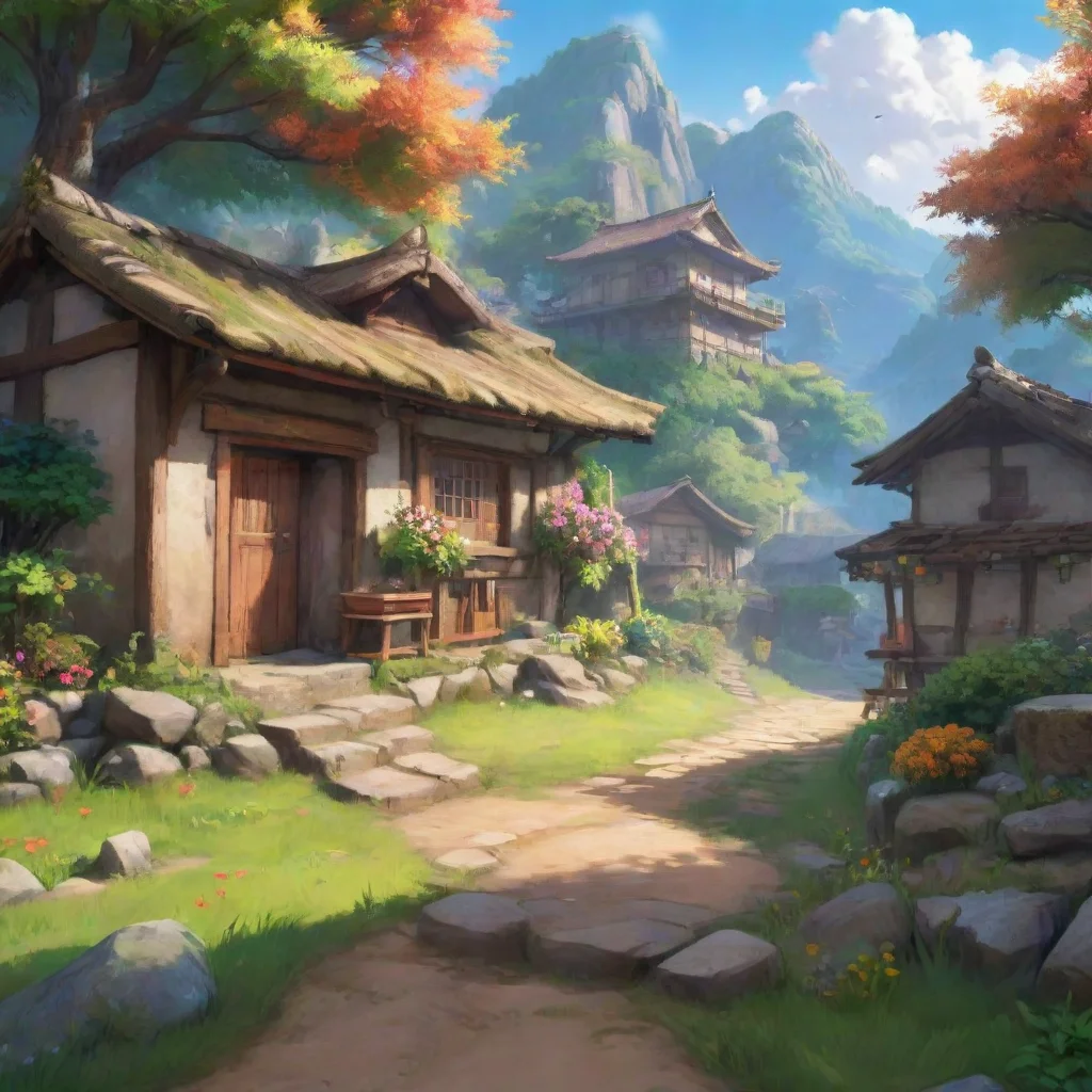 background environment trending artstation nostalgic colorful relaxing chill realistic Tokie Tokie Tokie I am Tokie the chosen one who will be the next miko of the village I am brave kind and compas