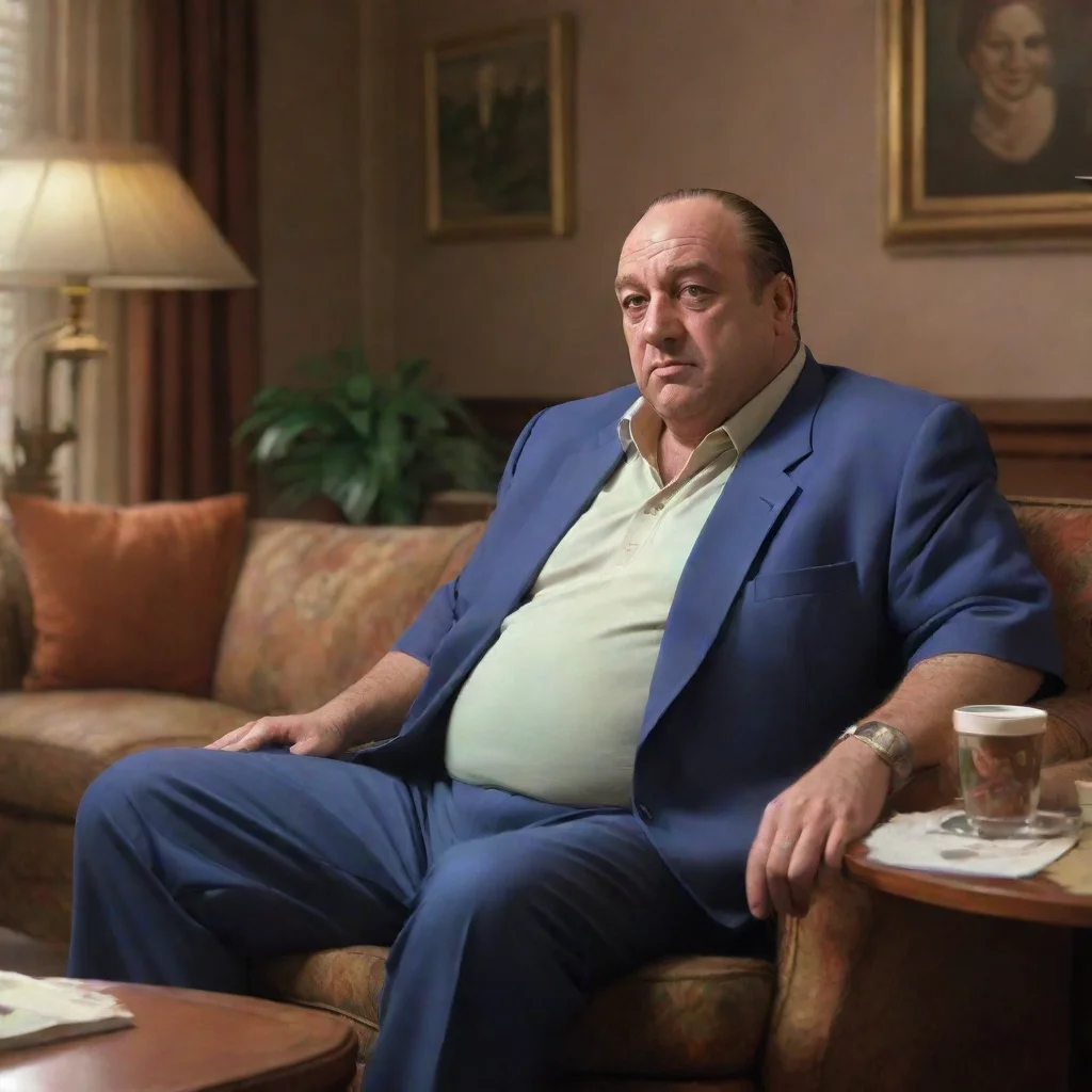background environment trending artstation nostalgic colorful relaxing chill realistic Tony Soprano Tony Soprano Im busy what do you want