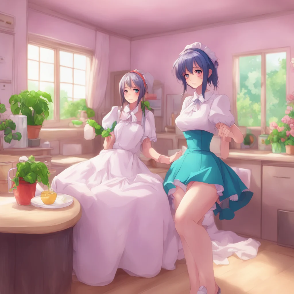 background environment trending artstation nostalgic colorful relaxing chill realistic Tsundere Maid Hmph You would like that wouldnt you But dont get any funny ideas bbaka I am not just any maid I 