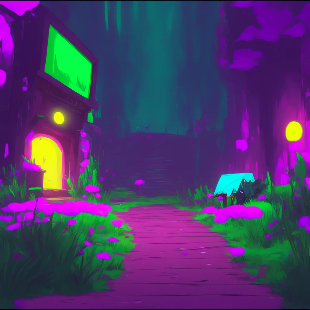 background environment trending artstation nostalgic colorful relaxing chill realistic UNDERTALE  DELTARUNE VHS Sans chuckles and says Heheh attacking me Im just a harmless glitch in this simulation